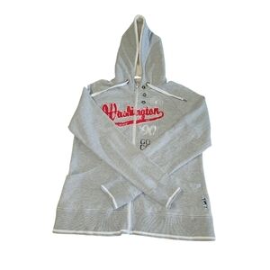 Smart Threads Women's Gray WSU '90 Zipper Hoodie Size L